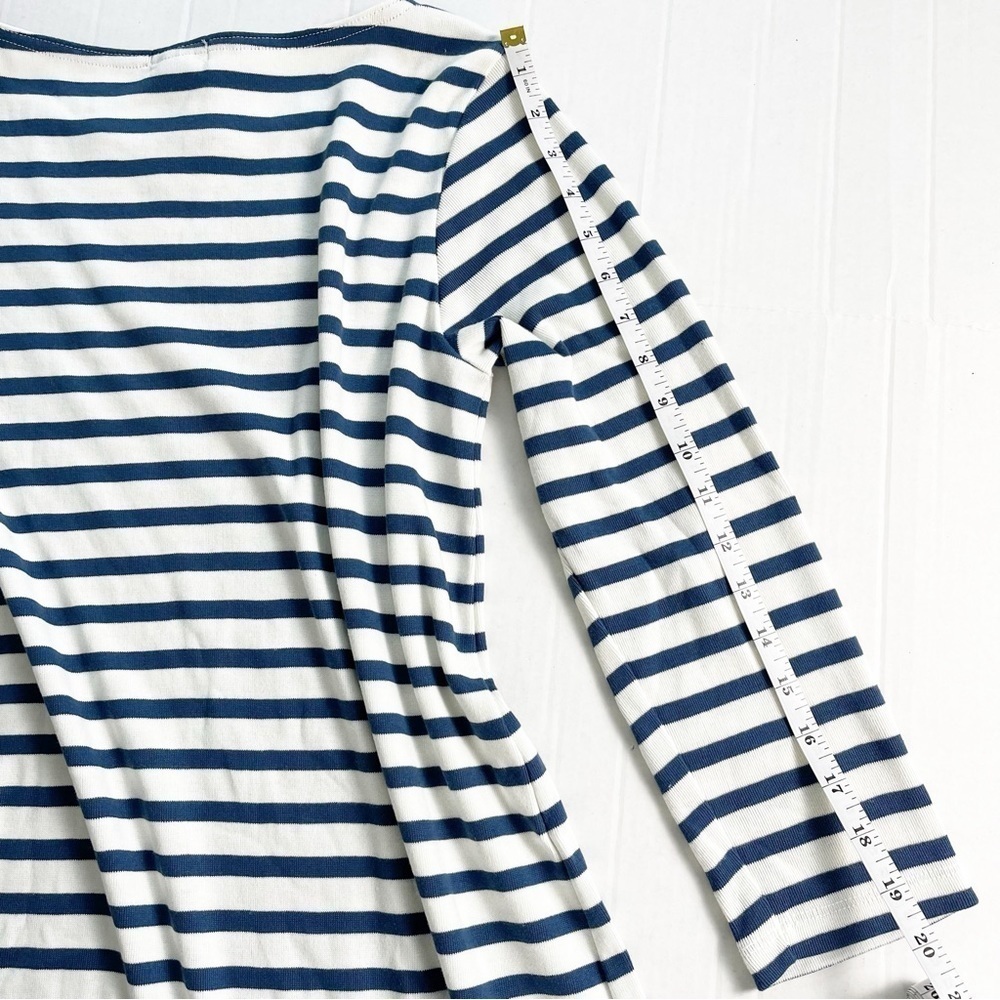 LAKE Women’s French Blue Breton Supima Cotton Dress - Small - Picture 7 of 9